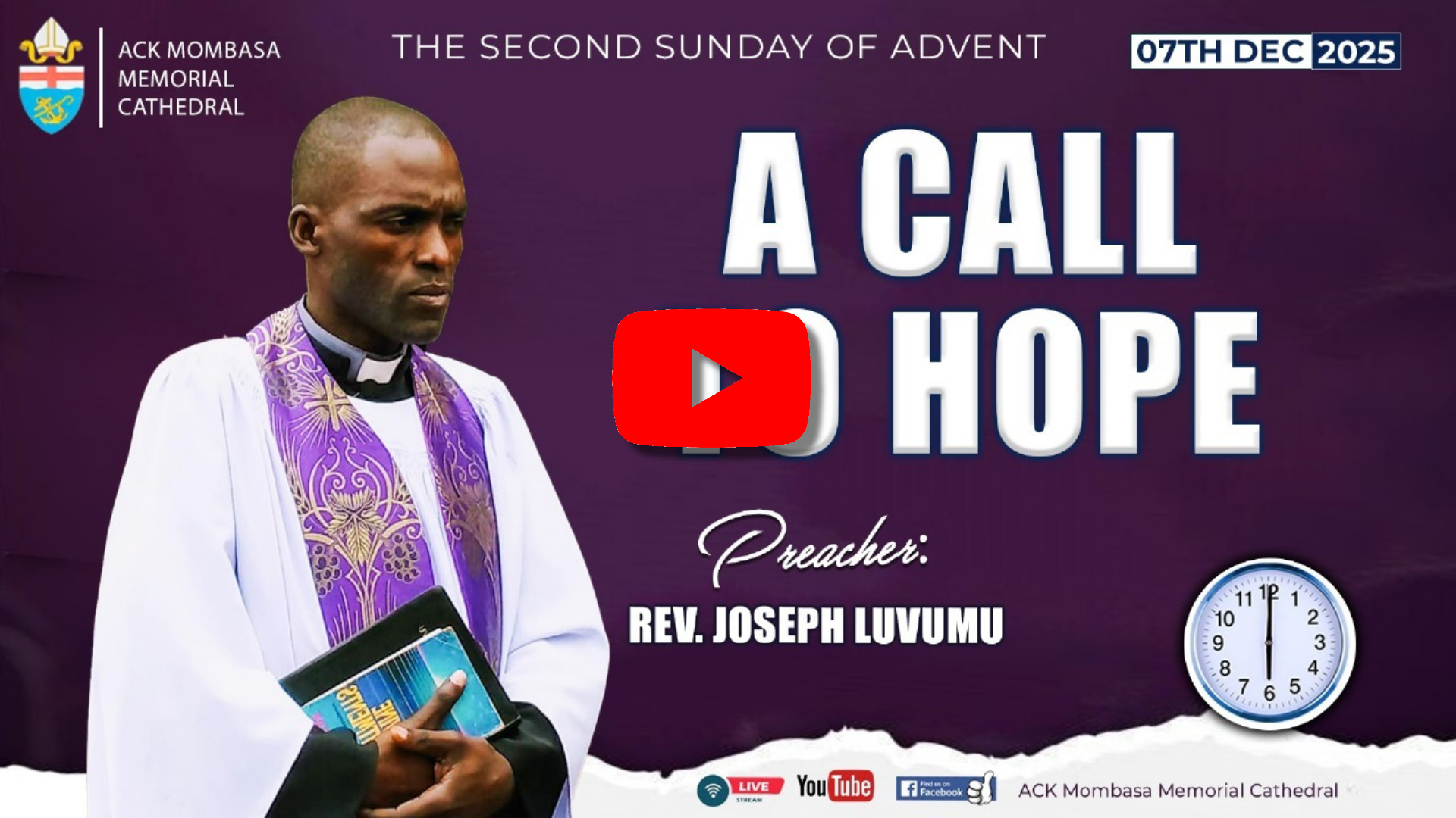 EVENSONG SERVICE: A CALL TO HOPE